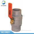 6503 pvc two pieces stainless steel handle ball valve